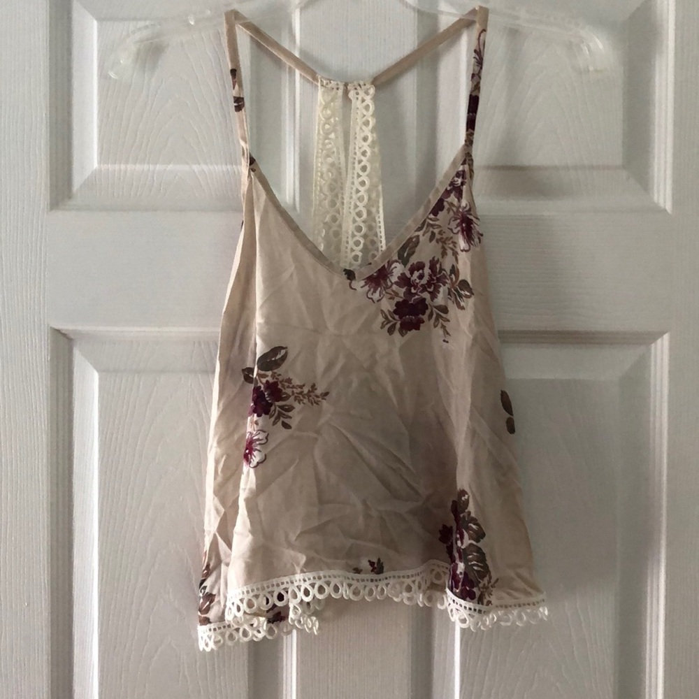 American Eagle Summer Flower Tank